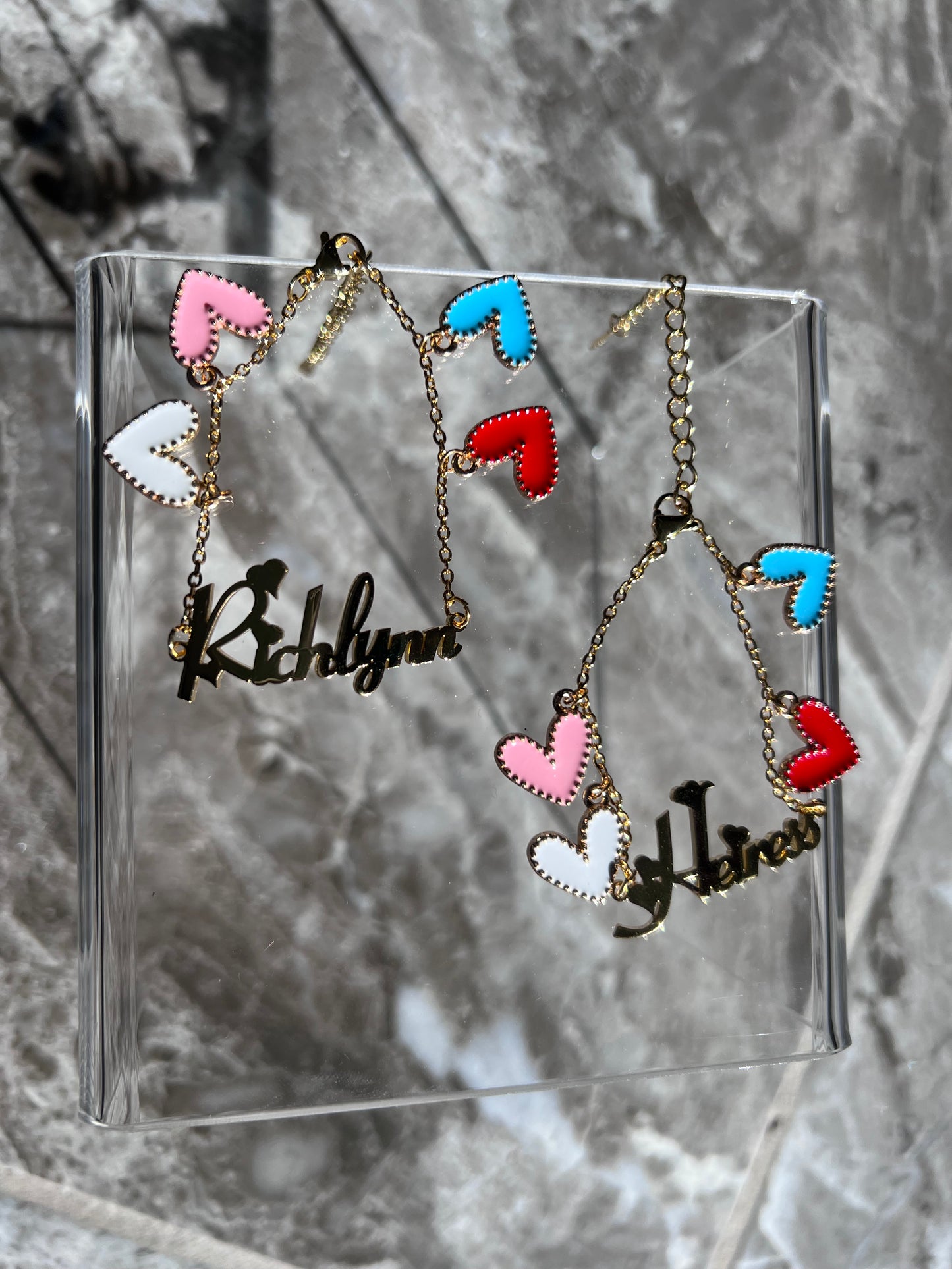 Custom Heart Charm Bracelet