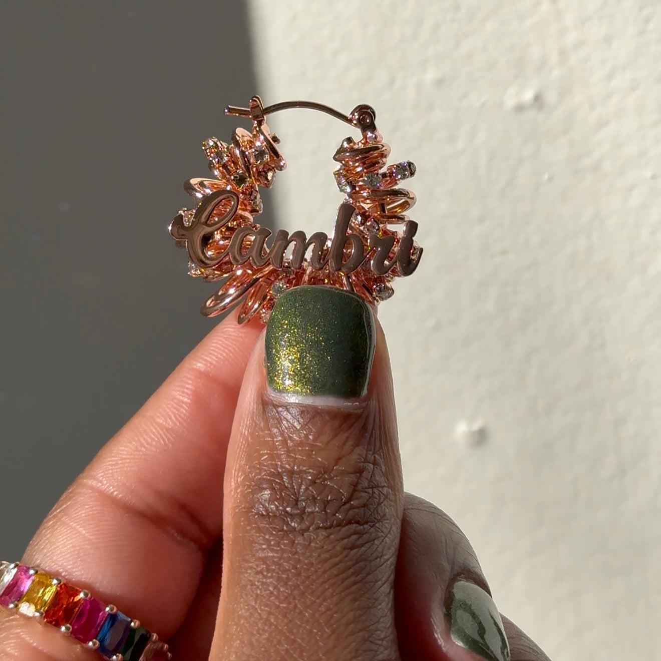 Wrapped In Bling Hoops
