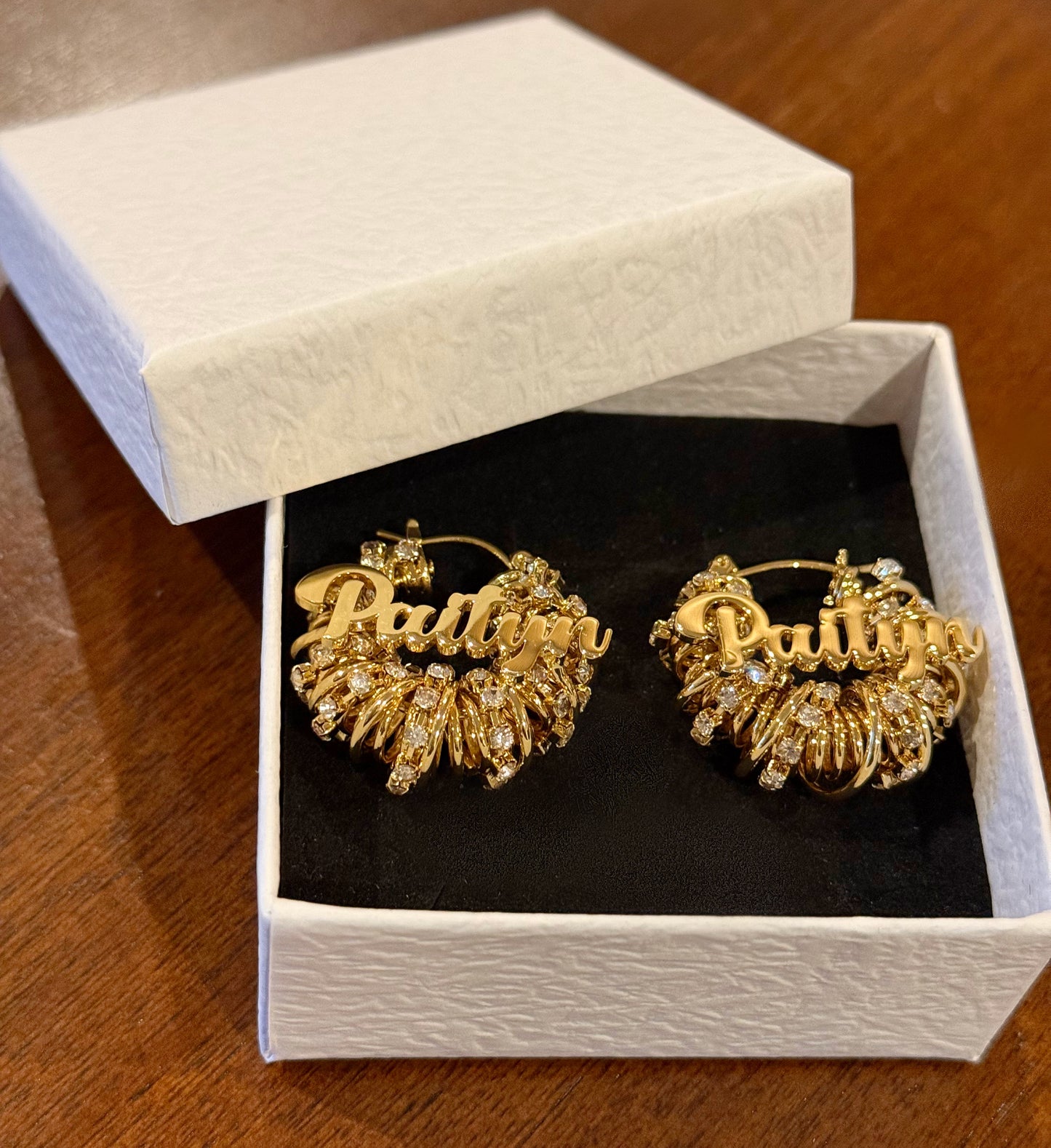 Wrapped In Bling Hoops