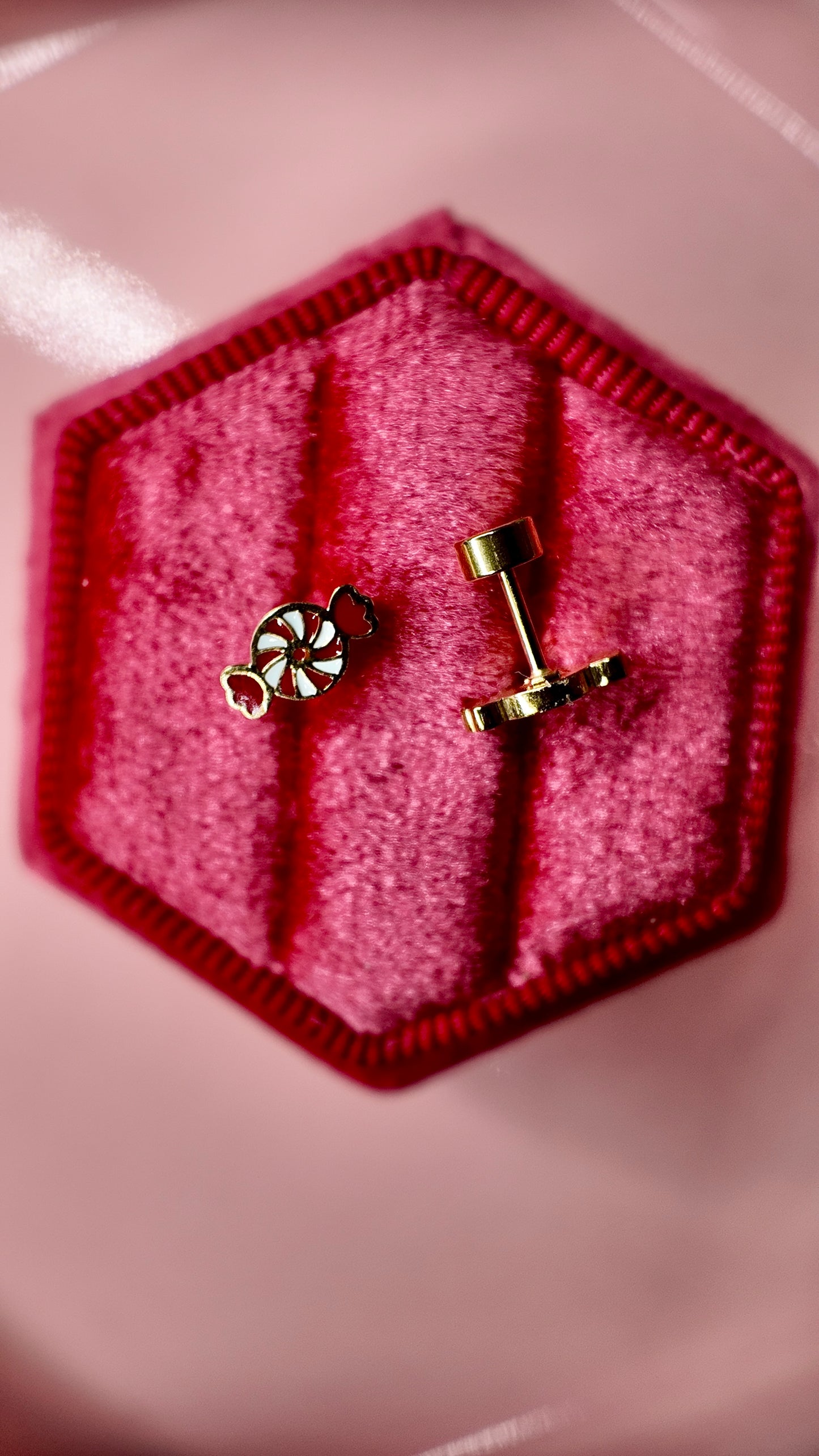 Peppermint Candy Screwbacks