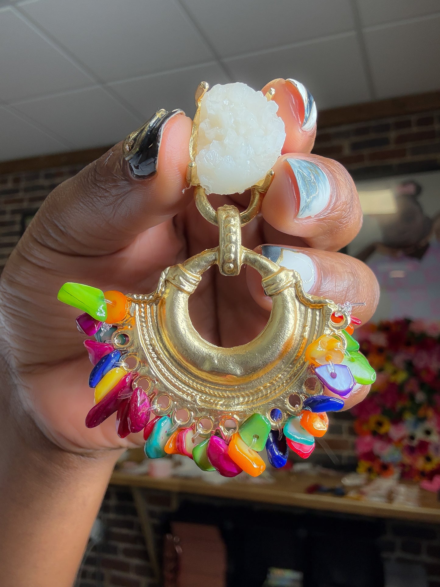 Vibrance Unlocked Beaded Earrings