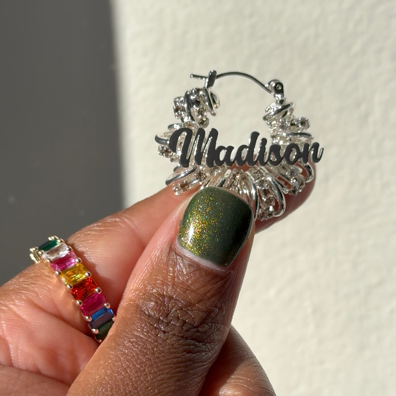 Wrapped In Bling Hoops