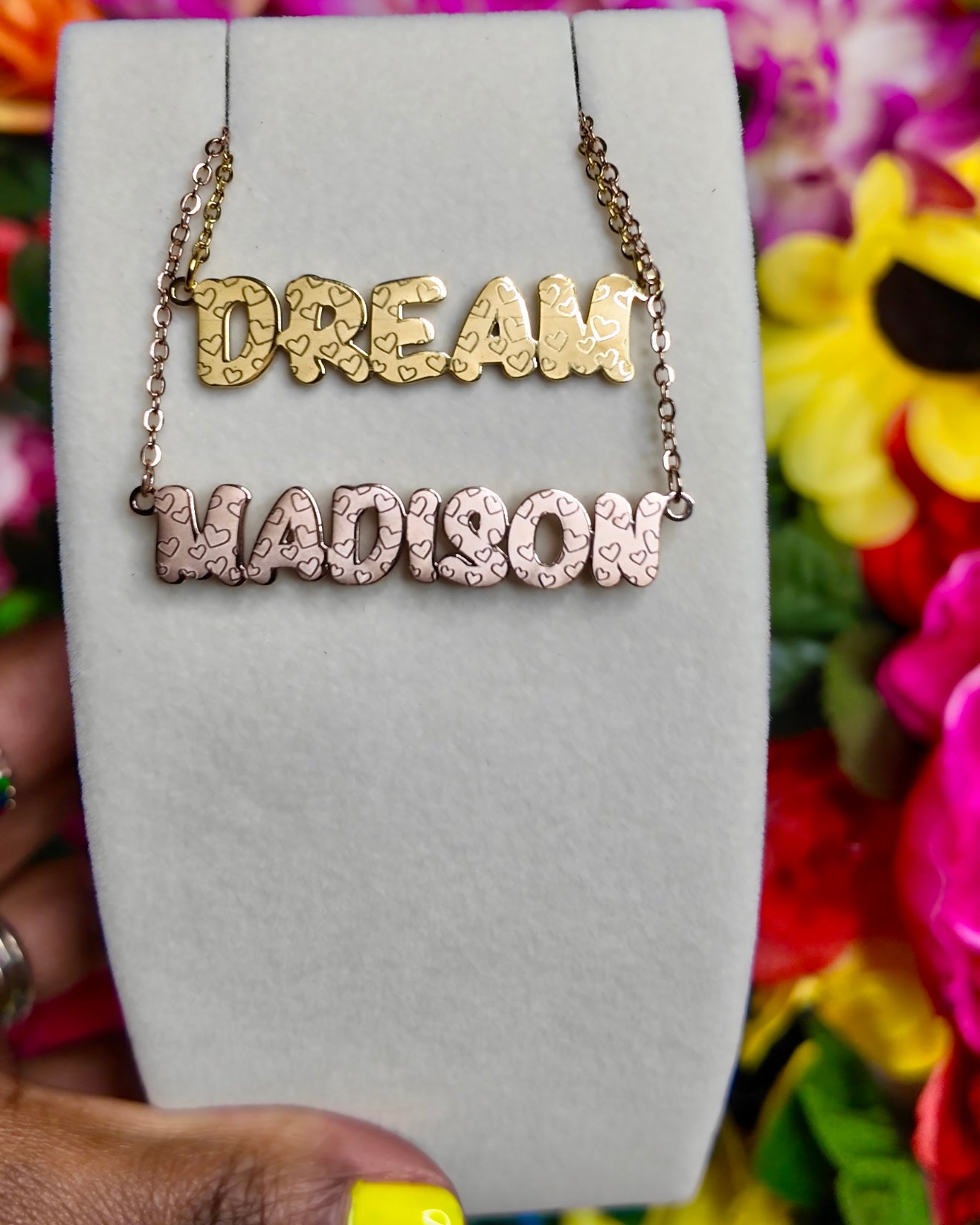 Pretty Imprint Nameplate