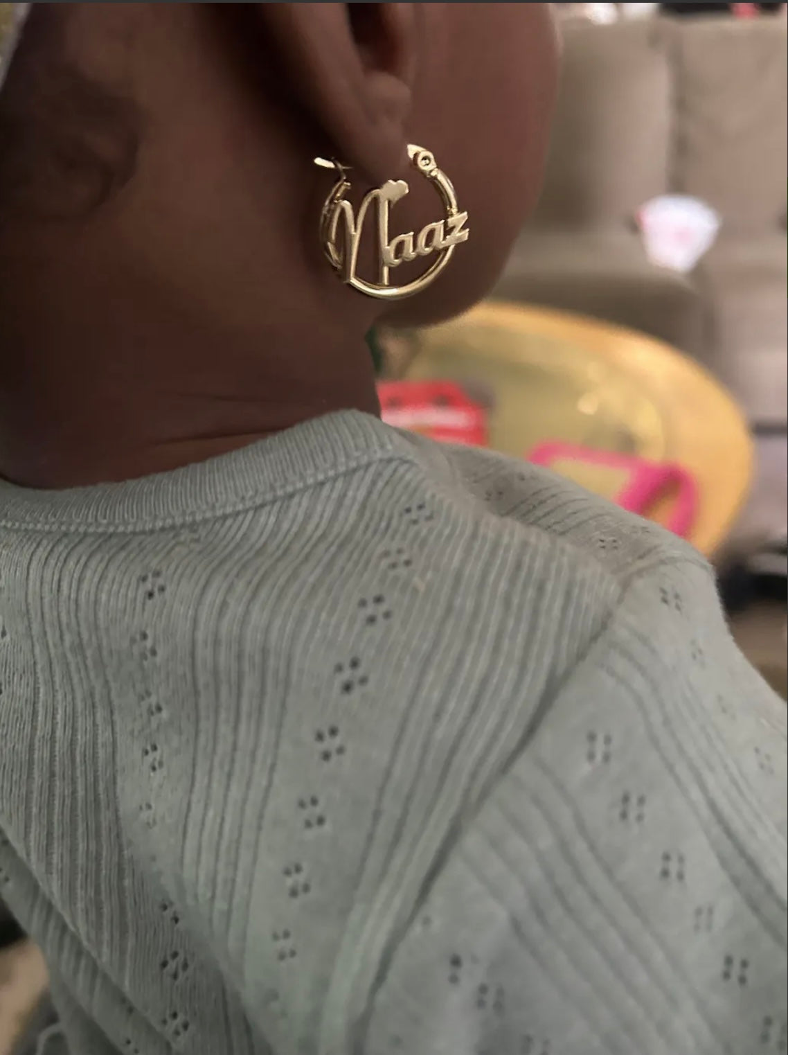 Creative Round Personalized Name Hoops