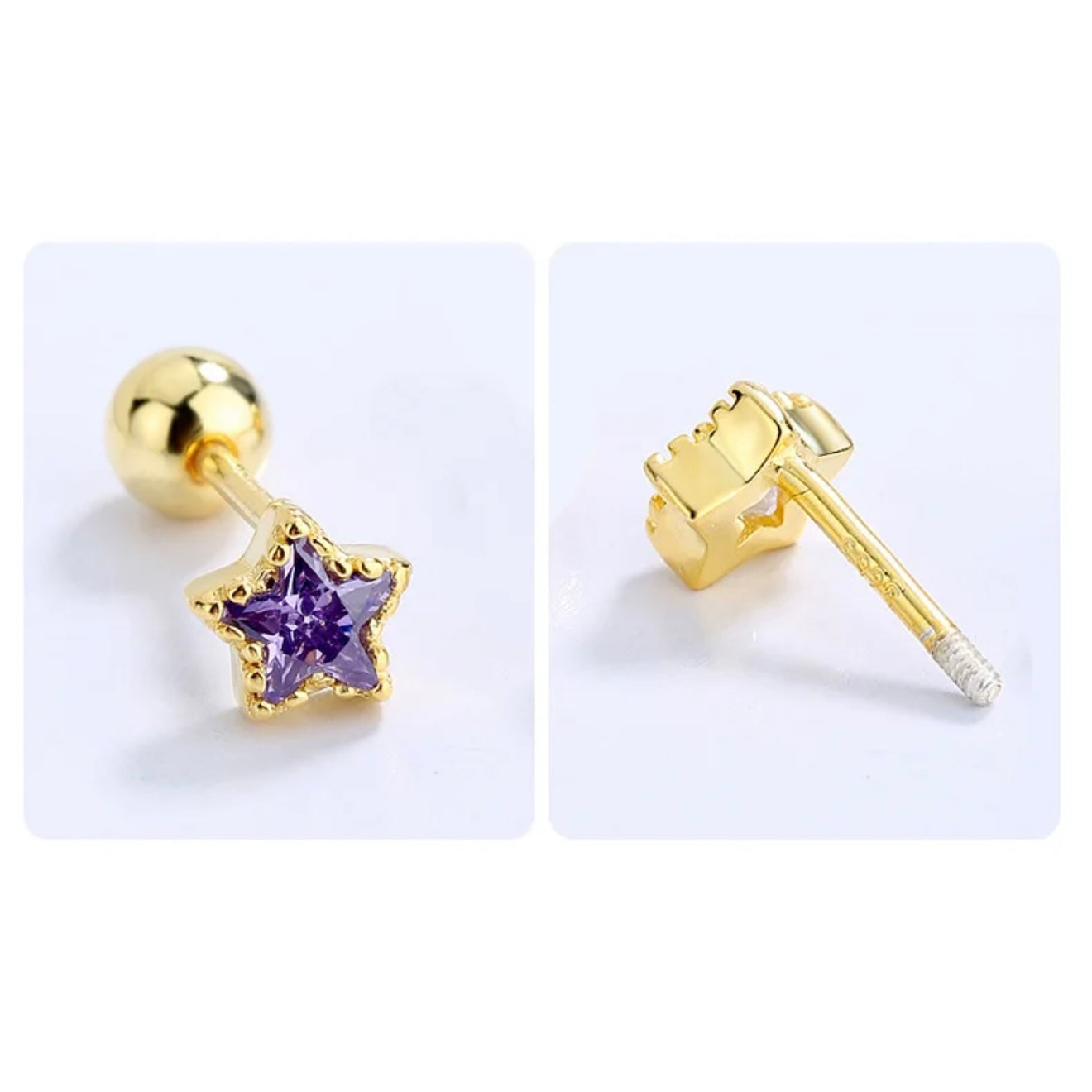 S925 Screw-Back Studs