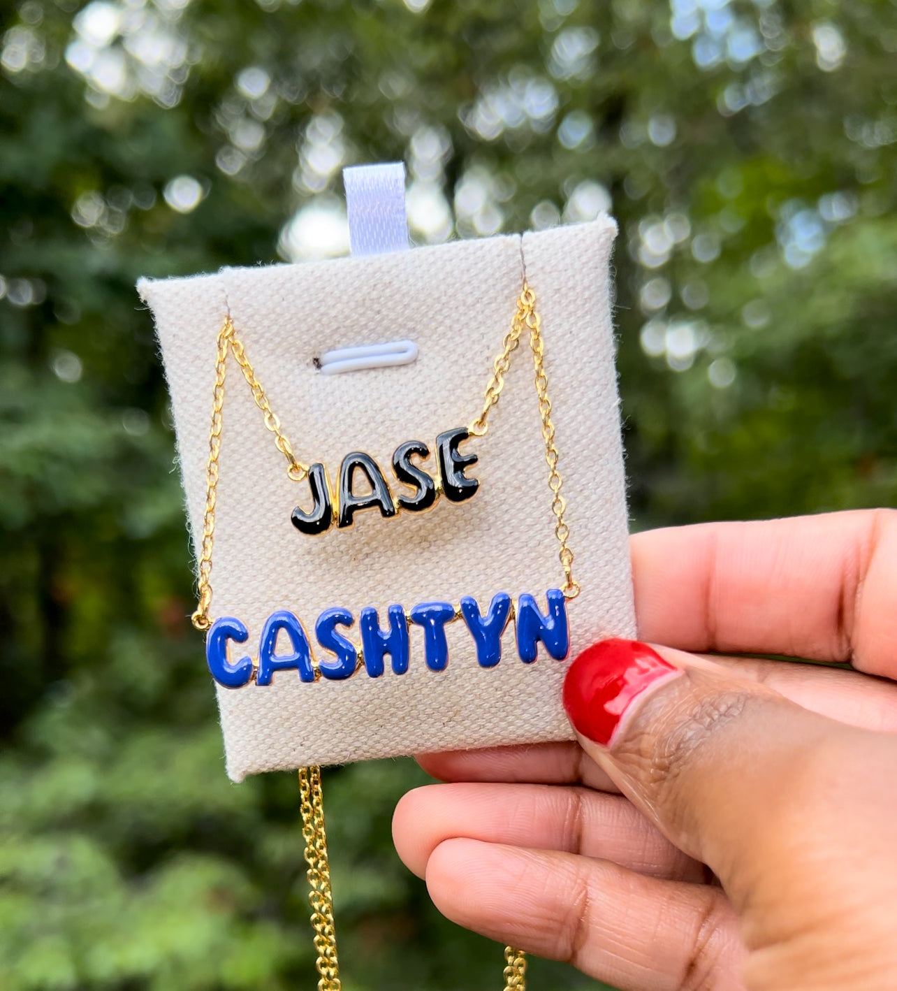 Balloon Letter Name Necklace