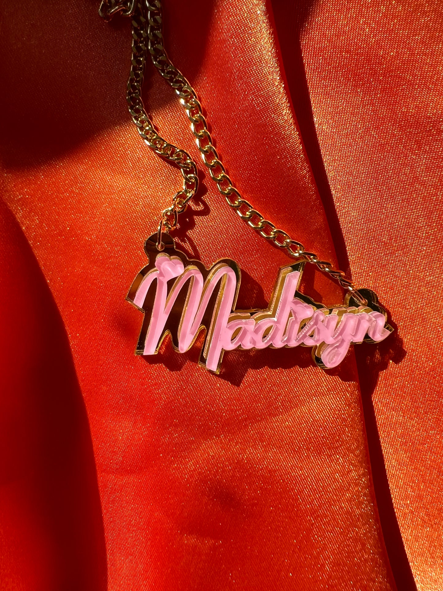 Custom Acrylic Name Necklace