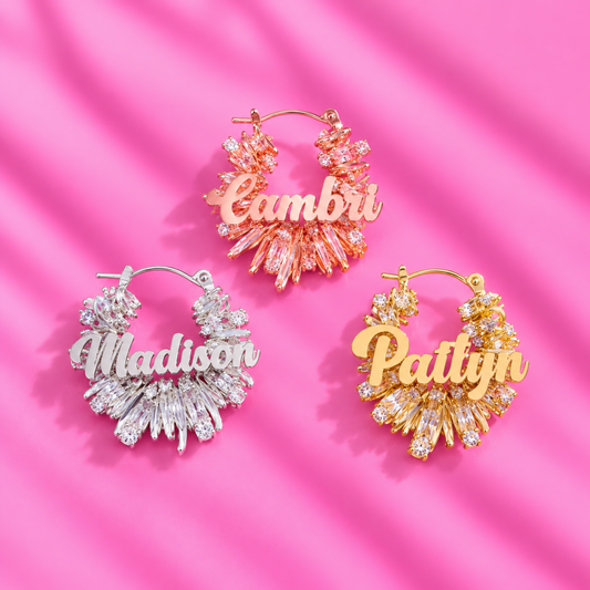 Wrapped In Bling Hoops