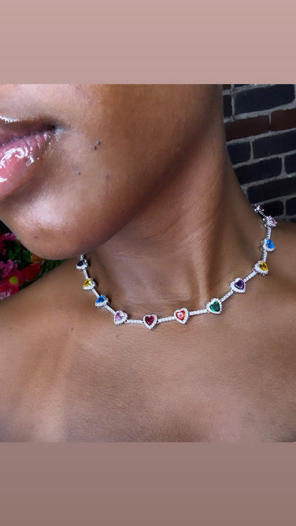 Couture Hearts Necklace