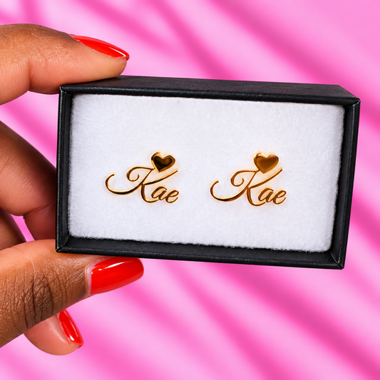 Creative Custom Name Stud