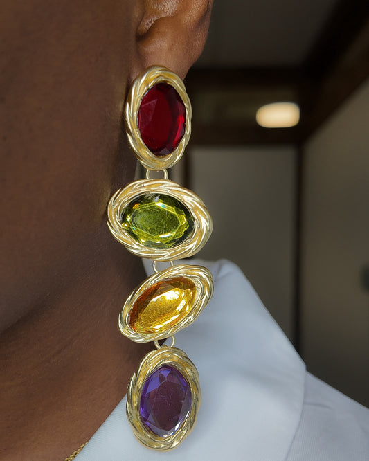 Royal Stack Drop Earrings