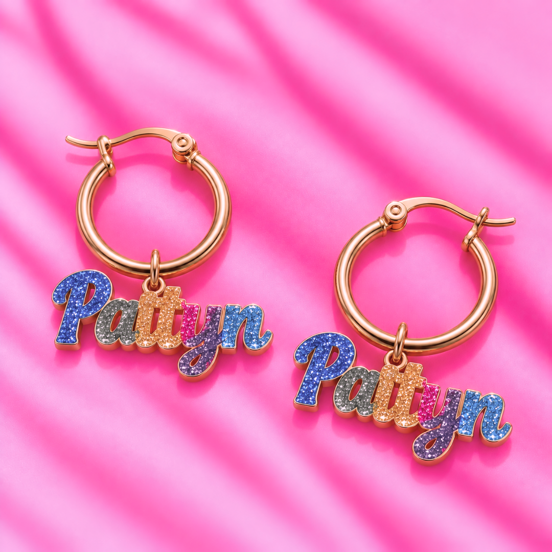 2-In-1 Custom Glitz Hoops
