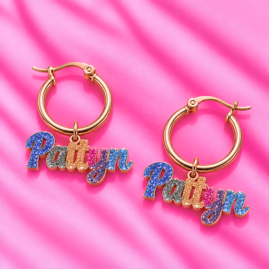 2-In-1 Custom Glitz Hoops
