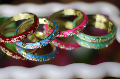 Kids Vintage Flower Bangles