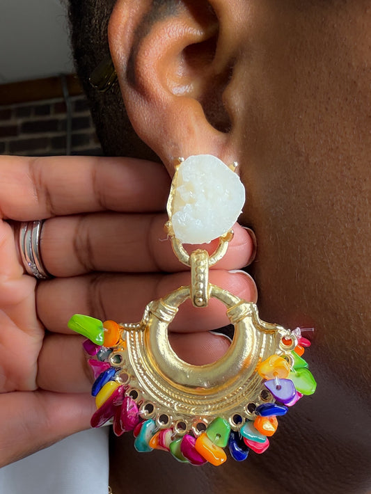 Vibrance Unlocked Beaded Earrings
