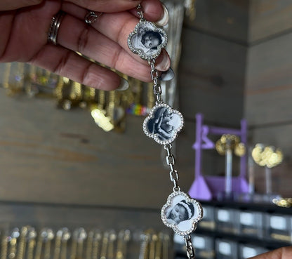 Memory Clover Photo Bracelet