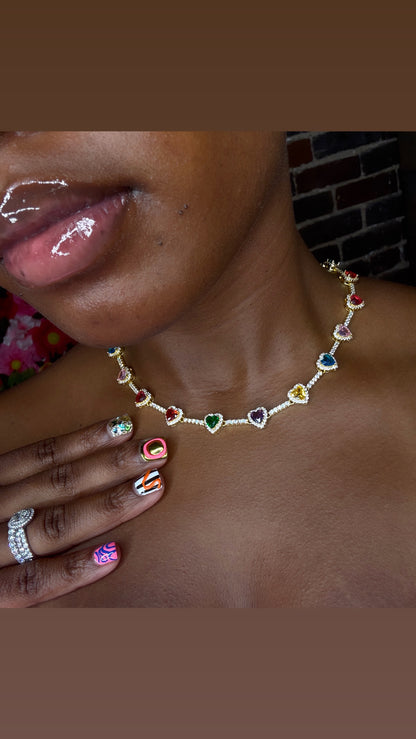 Couture Hearts Necklace