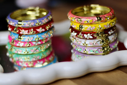 Kids Vintage Flower Bangles
