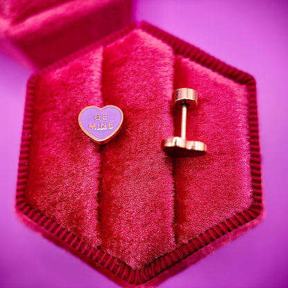 BE MINE Screwback Studs