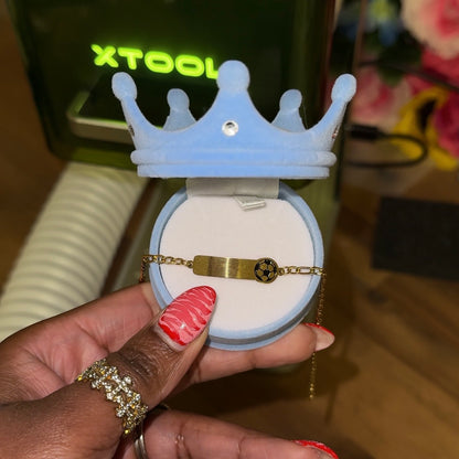 Boys Laser Engraved ID Bracelet