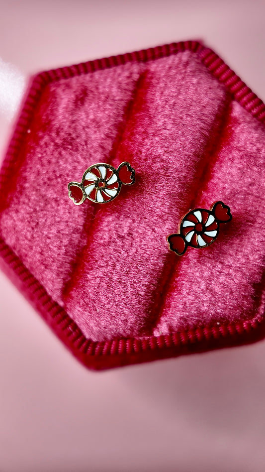 Peppermint Candy Screwbacks