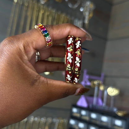 Kids Vintage Flower Bangles