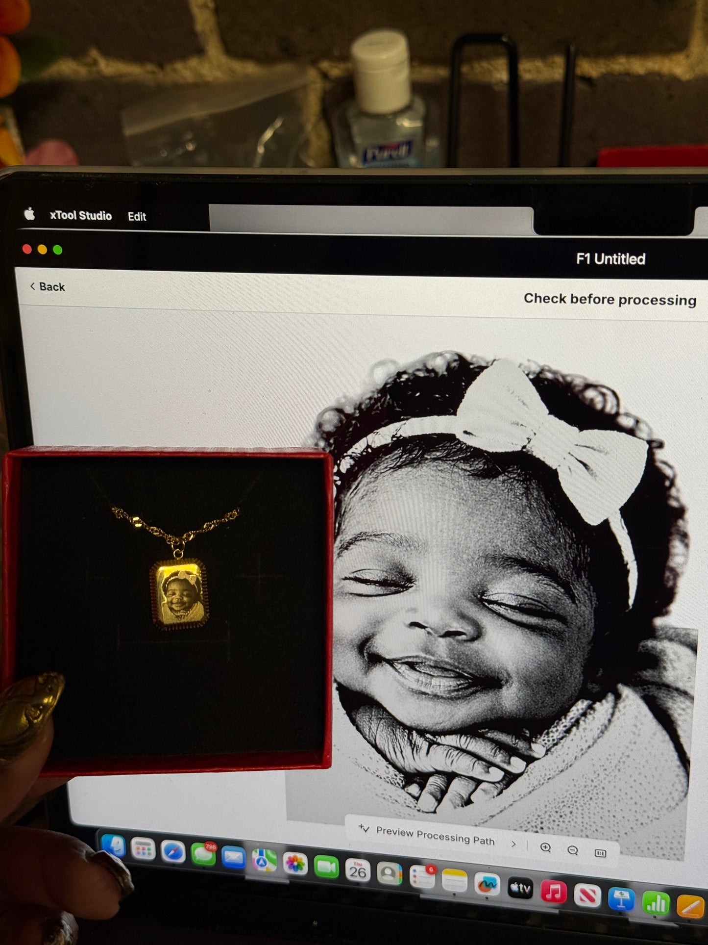 Mini Laser Photo Pendant