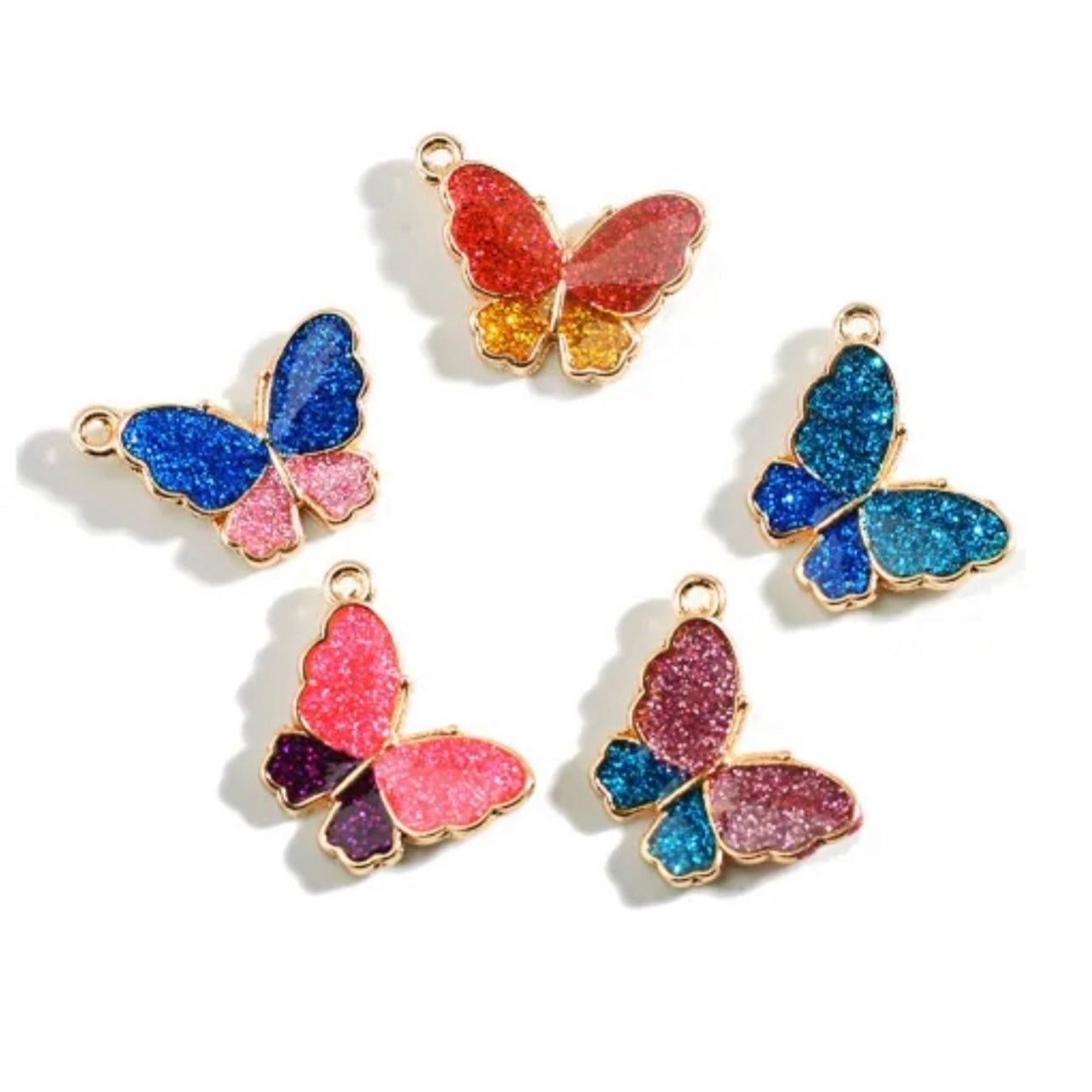 Glitter Butterfly Charmed Name Set