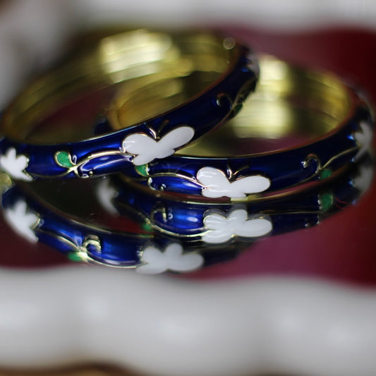 Garden Party Enamel Bangle