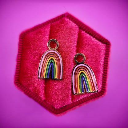 Groovy Rainbow Huggie Charms
