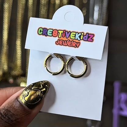 Gold Huggie Hoops
