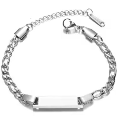 Boys Laser Engraved ID Bracelet