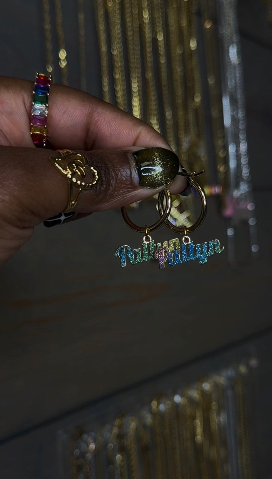 2-In-1 Custom Glitz Hoops