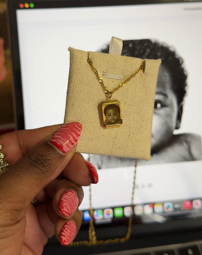 Mini Laser Photo Pendant