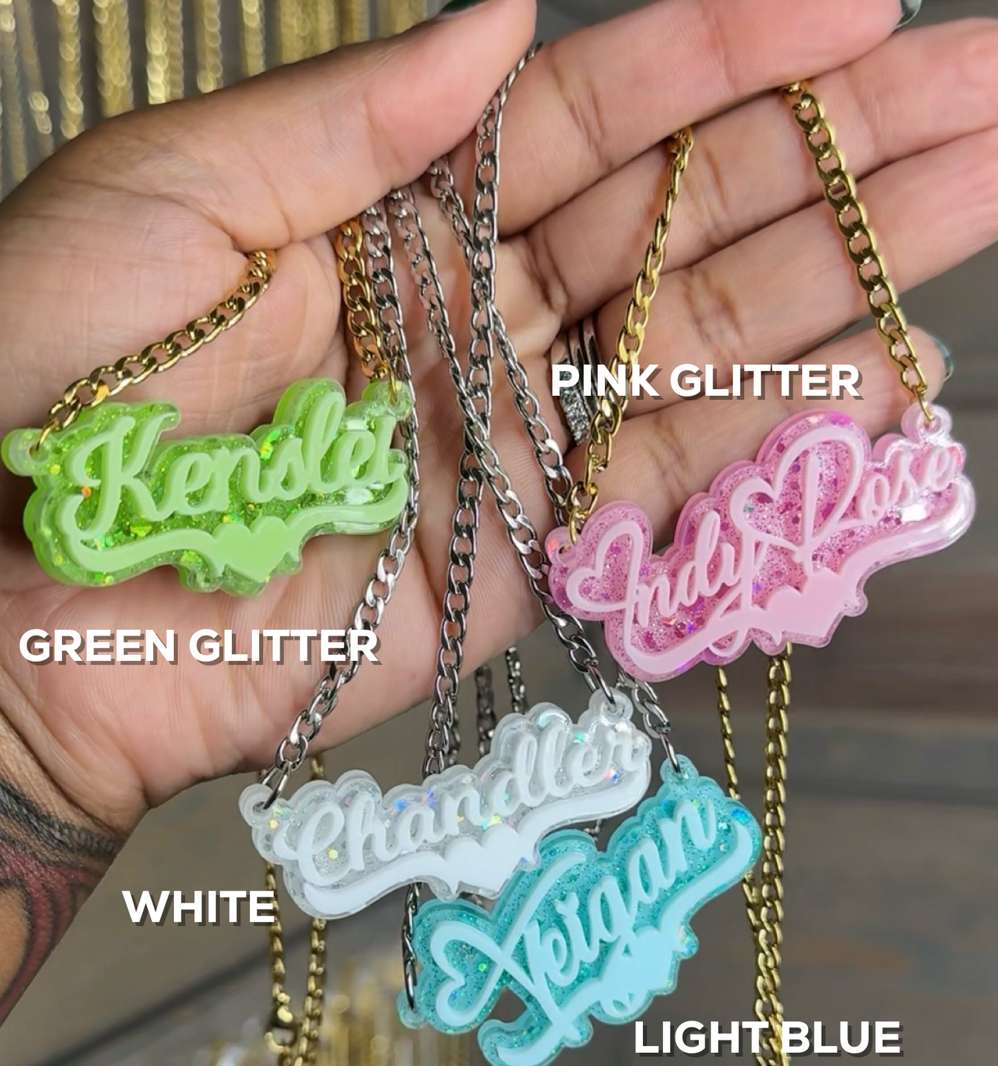 Custom Signature Glow Necklace