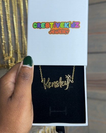 Custom Fairy Girl Necklace