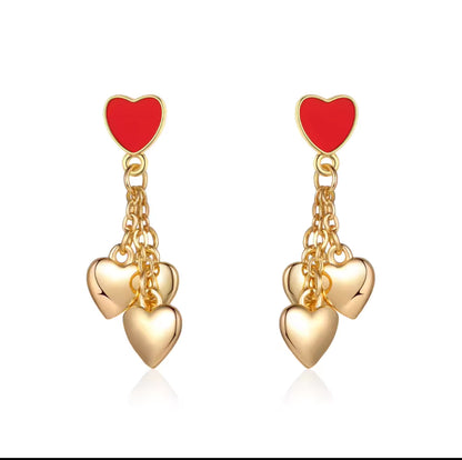 Sweetheart Dangle Studs