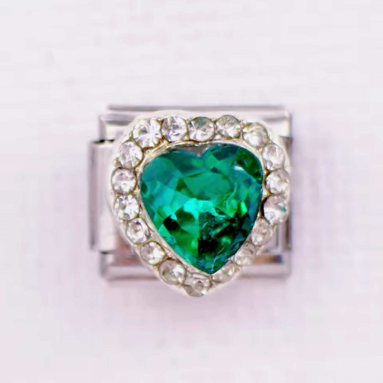 Heart of Diamonds Charm 'Green'