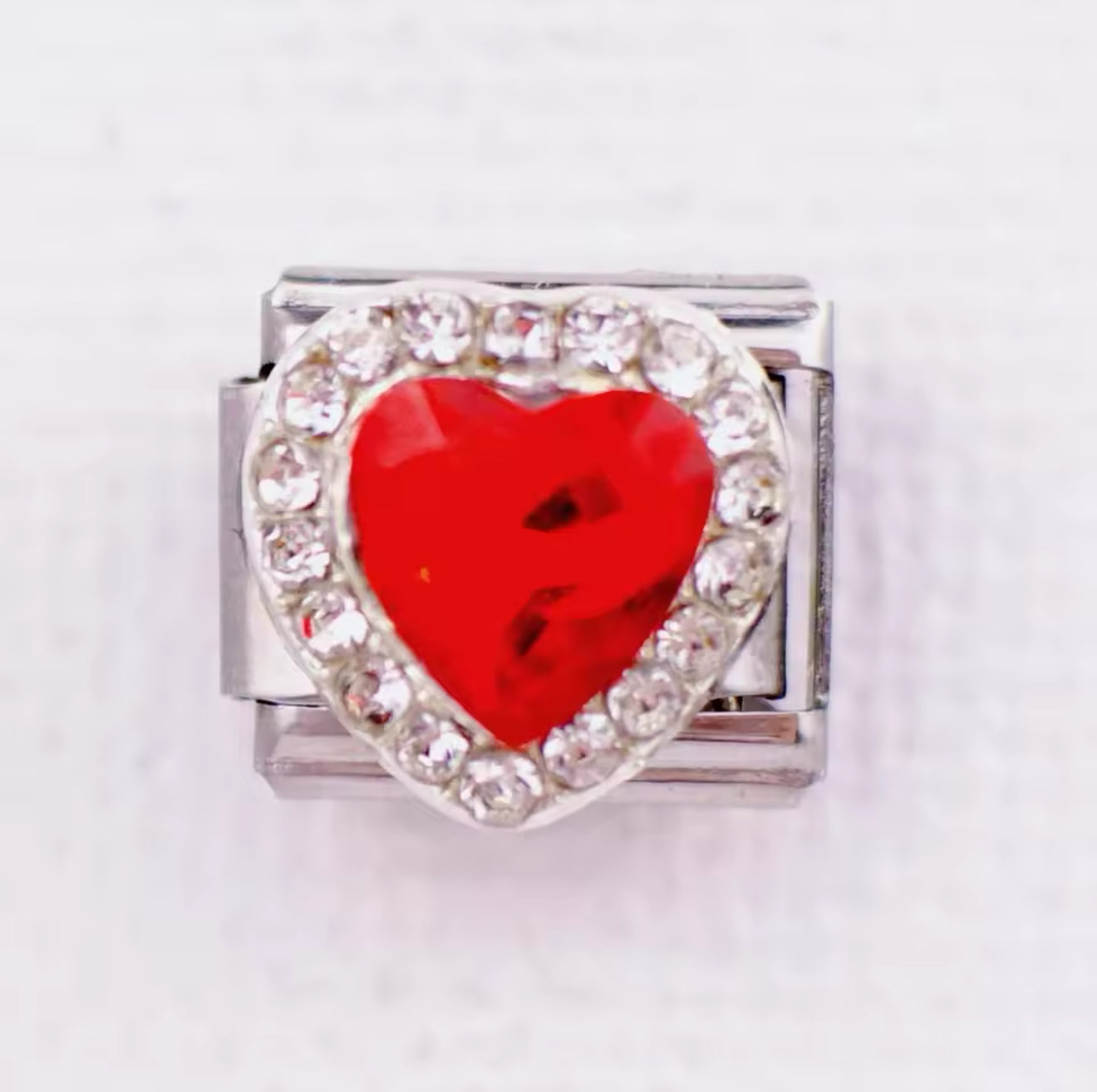 Heart of Diamonds Charm 'Red'