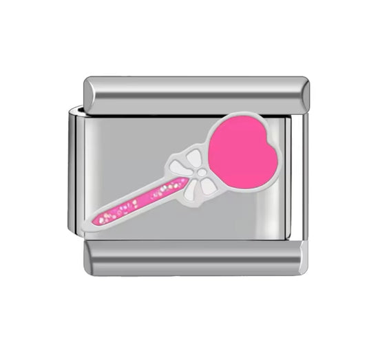 Pink Wand Charm