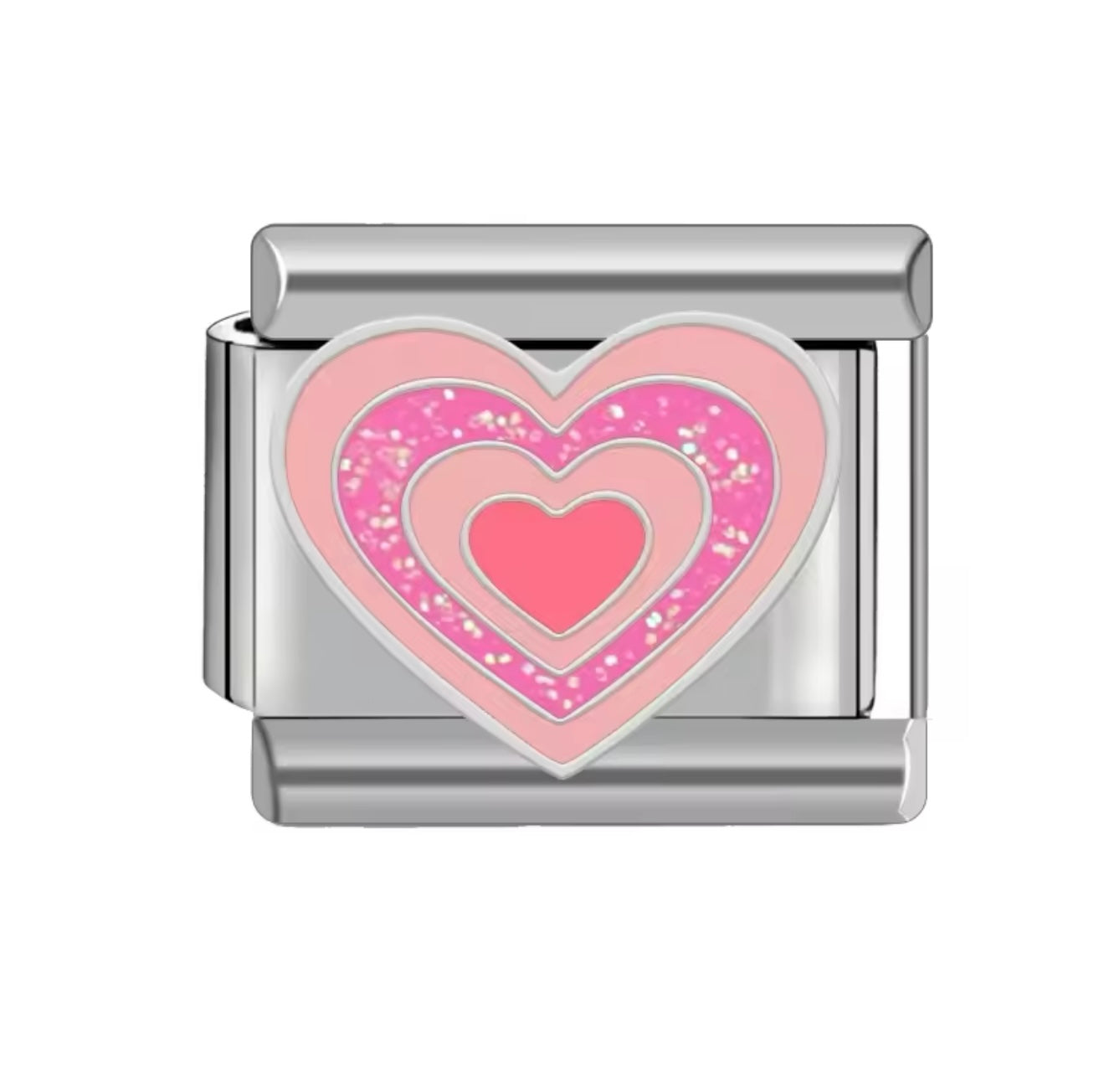 Big Pink Heart Charm