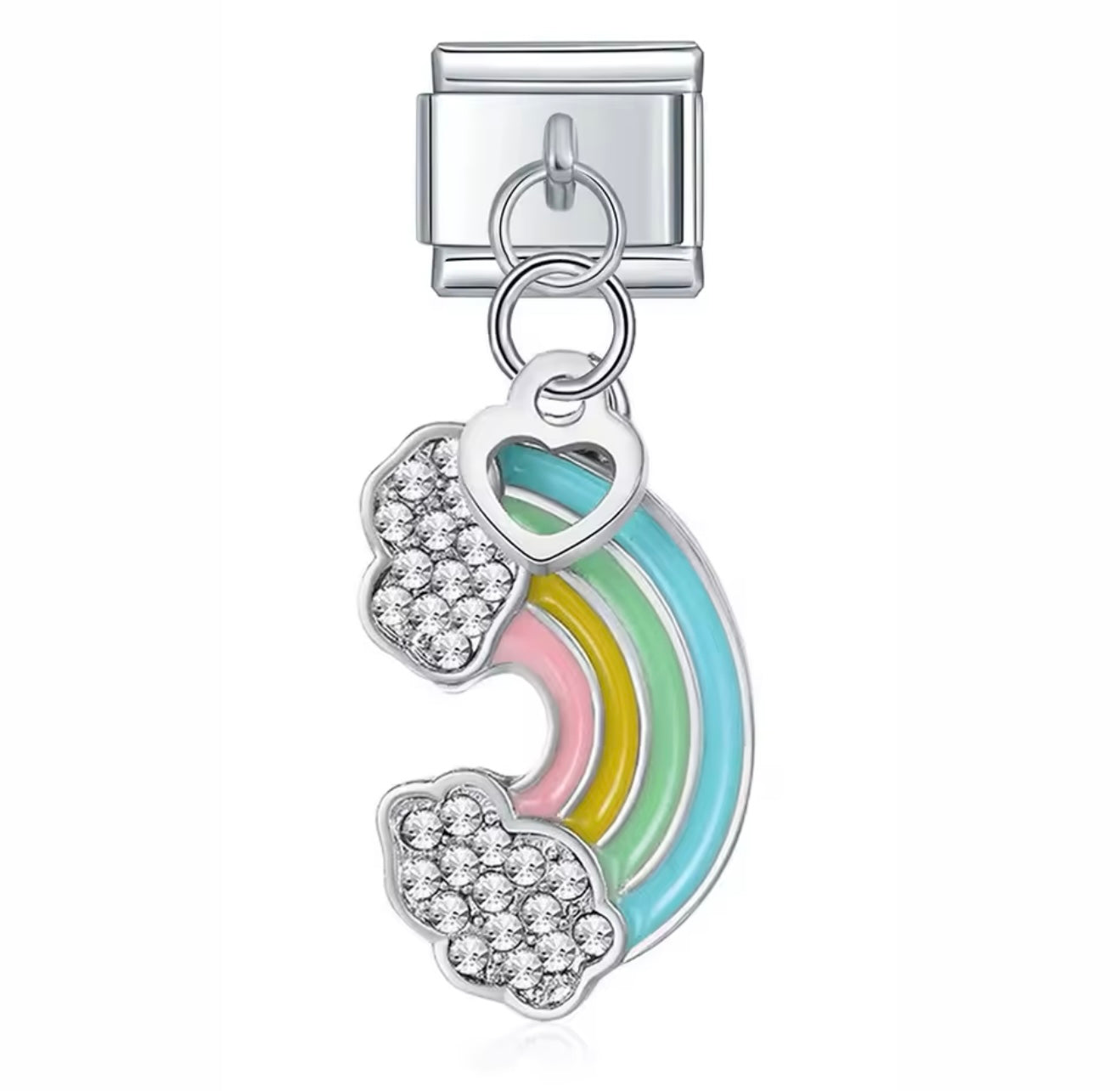 Sparkle Rainbow Dangle Charm