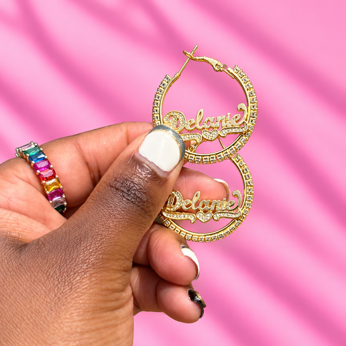 Bling Girl Hoops