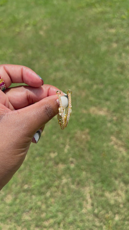 Bling Girl Hoops