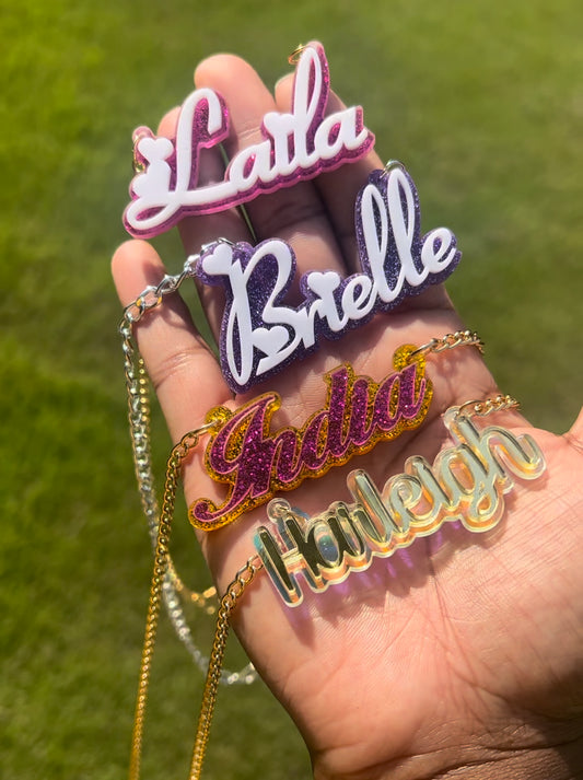 Custom Acrylic Name Necklace