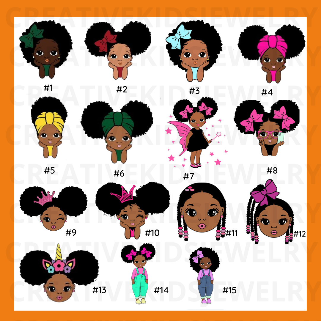 Black Girl Magic Character + 2 Hair Jewelry Bundle